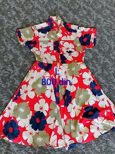 nike m: Letnja haljina sa cvetnim dezenom - Veličina: L - Cena: 800 din — 1