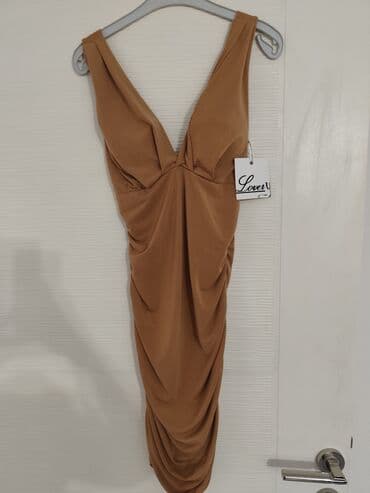 haljine za plažu c a: One size, color - Brown, Evening, Without sleeves — 1