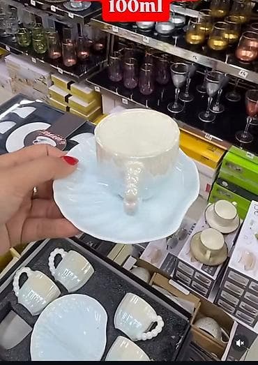 Set šoljica za kafu/espresso – 100 ml - Materijal: visokokvalitetna
