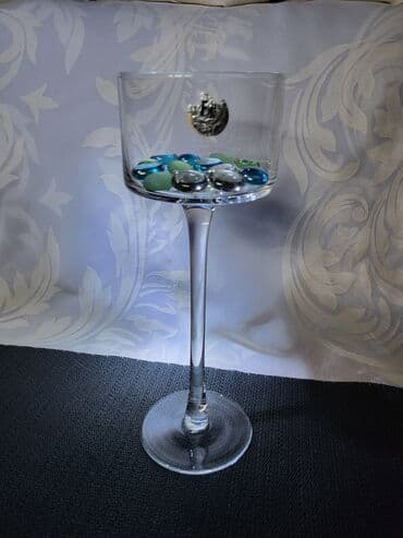 Svecnjak genuine led kristal iz 80ih. Svecnjak sa dekorativnim — 1