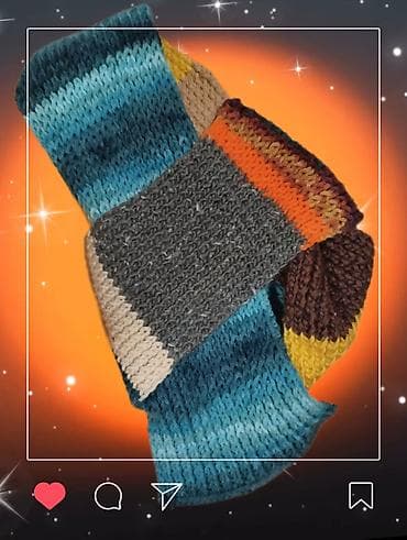 Vests: Šal novi prelep ručno pleteni 180x19 cm — 2