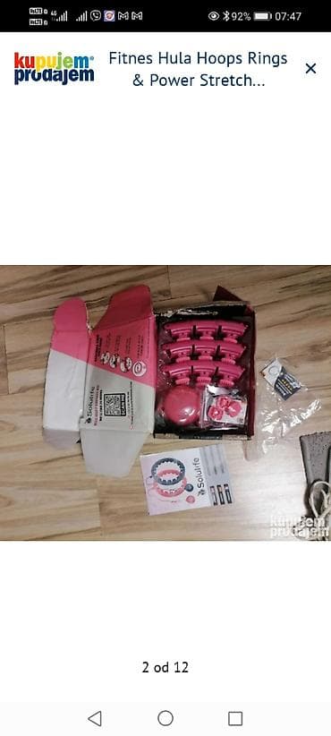 Pametni tegić hula hoop (Smart Weighted Hula Ring) – podesivi fitnes