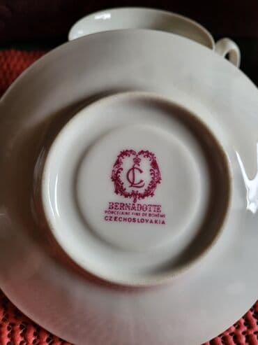 Antikviteti: Soljice nove Bernadotte Bohemija Cehoslovacka 70te. Bele — 13