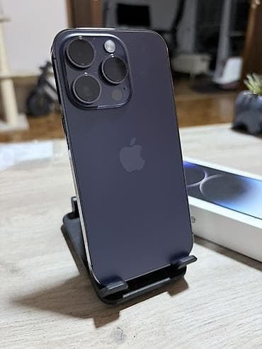 Car Electronics: Apple iPhone 14 Pro - Boja: Deep Purple - Memorija: 256gb - Battery — 1
