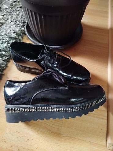 oksfordice cipele: STAR COLLECTION ženske cipele – lakovane oksfordice - Boja: crna — 3