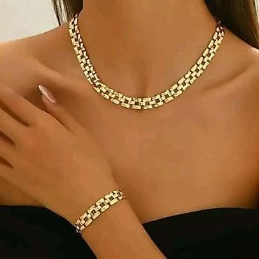 cartier narukvice beograd: Komplet ogrlice i narukvice – elegantan lančani dizajn. - Materijal — 1