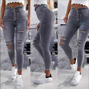 kargo pantalone h m: Hit farmerke sa elastinom po super ceni - 2500 din - velicine XS, S — 1