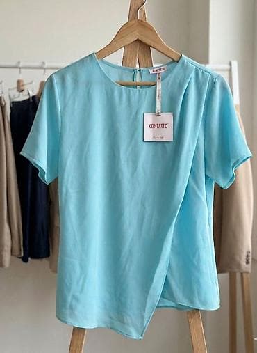 Bluze: Ženska bluza Kontatto/Rinascimento – tirkizna - Brend: Rinascimento — 2