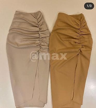 Ski suits: Suknja sa slicem nabrana sa elastinom. svetlo siva,tamno — 3