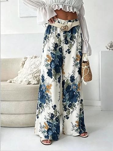 sandale s oliver: Ženske široke palazzo pantalone sa floralnim printom
1900
Din
S M L — 5