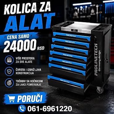 Kolica za alat – PROLINETECH (Germany design) - Veliki kapacitet na lalafo.rs Kolica za alat – PROLINETECH (Germany design) - Veliki kapacitet