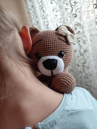 pepco plišane igračke: Najslađi prijatelj 🐾 Heklani meda 🐻 Napravljena je od pamučnog — 3