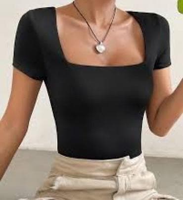 Women's T-shirts and tops: Ženska garderoba – set majica i bluza - Bela pamučna majica sa — 6