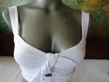 helanke sa trakom oko stopala: S (EU 36), Cotton, Single-colored, color - White — 2
