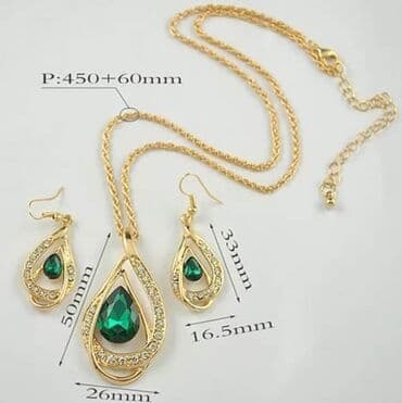 lapis lazuli ogrlica: Set nakita 1300 — 2