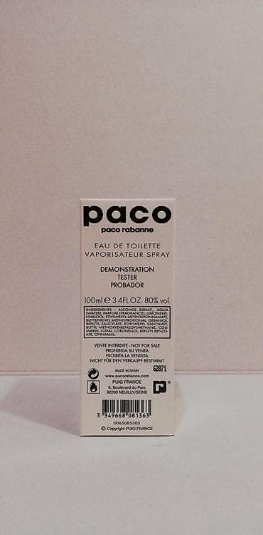 PACO RABANNE PACO BY PACO EDT 100ML TSTR | Paco Rabanne Paco By Paco