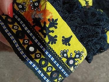 loafers cipele zenske: Ženska boho bluza sa vezom i čipkastim rukavima - Model: kratka bluza — 3
