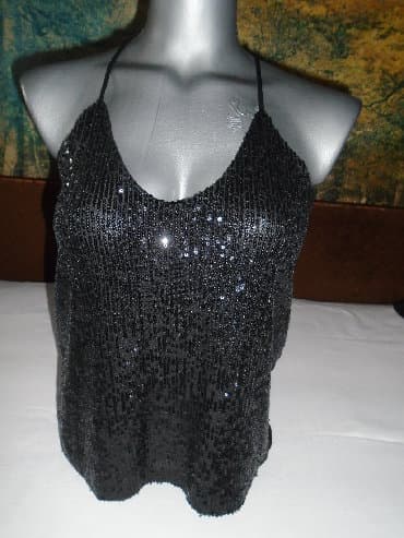 crop top c a: S (EU 36), Single-colored, color - Black — 2