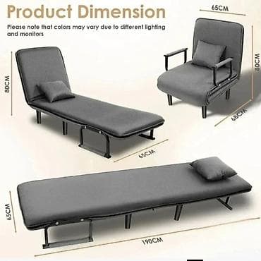 bloom stolica za hranjenje: Fotelja na razvlacenje Fotelja 3u1 Stolica Fotelja Krevet Sklopiva — 6