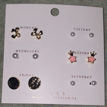 polaroid naocare beograd: Earrings set, Material: Stainless steel — 4