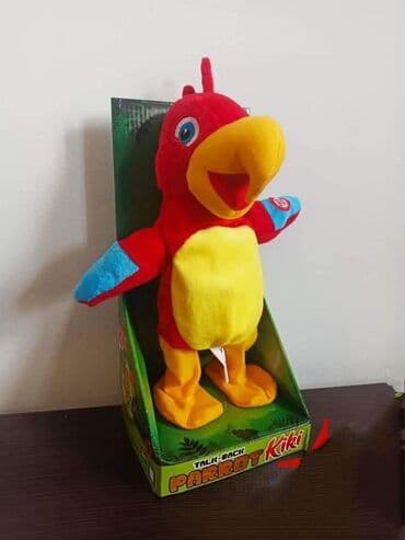 igračka koja ponavlja reči: 🦜NEŠTO NOVO 🥰🦜 BRBLJIVI PAPAGAJ 🥰PLIŠANI PAPAGAJ KIKI ponavlja za — 5