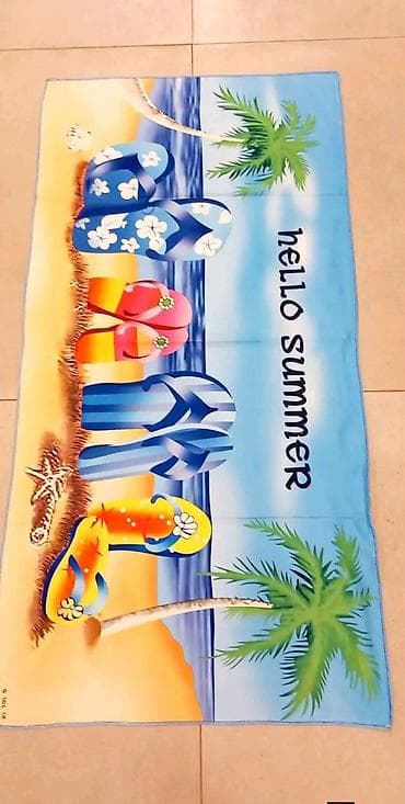 balon kuća: Veliki peškiri za plažu sa šarenim printovima. - Modeli: motiv sa — 3