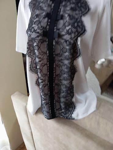 yellow cab cipele: Elegantna ženska bluza VOGELI.Poluobim 50 cm,duzina 66cm - Boja: bela — 1