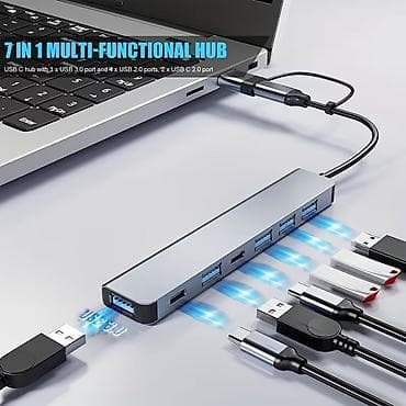 novi sad pizza: 3.0 7-u-1 USB C Hub, 5V režim napajanja, kompatibilan sa tabletom, USB — 5