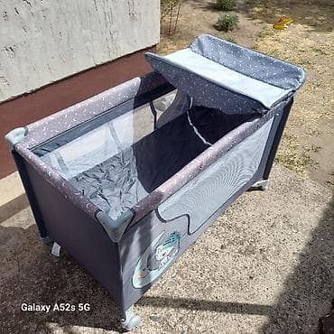 ormar puno drvo: Ograda za bebe, ocuvana vidi se na slikama, ograda ima dva nivoa — 5