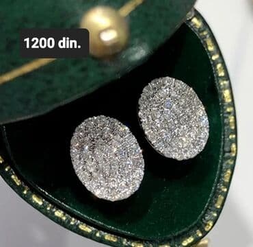 sorc m: Screwback earrings, Material: Cubic zirconia — 1
