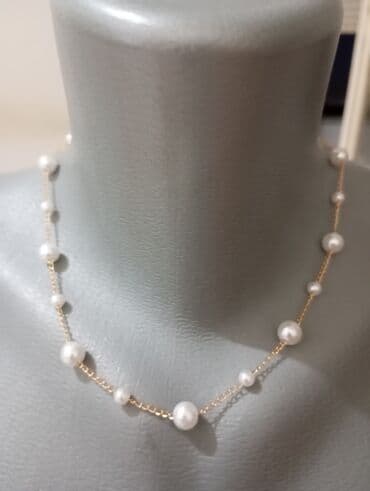 Setovi nakita: Set elegantnih ogrlica – zlatni ton - Ogrlica sa leptirićem: nežan — 4