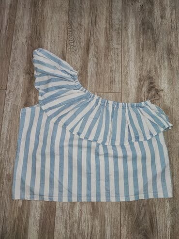 kaftan haljine za plazu new yorker: S (EU 36), Cotton, Stripes, color - White — 1