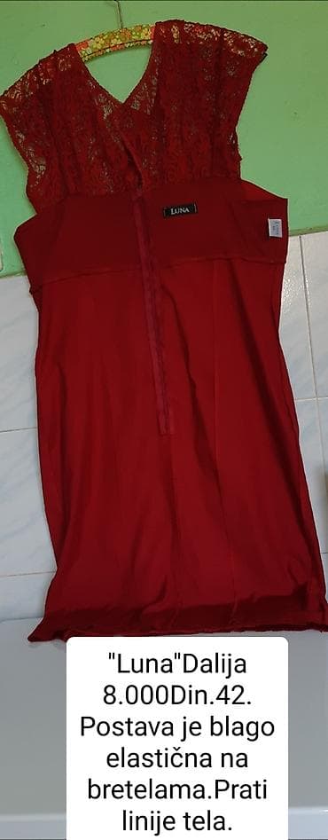 torbe zenske mona: Haljina “Luna” – model Dalija - Elegantna čipkana haljina u dubokoj — 4