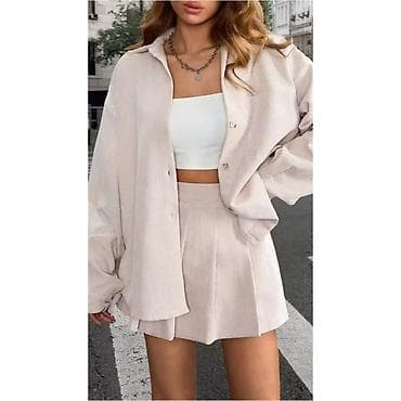 forma ideale svilajnac: Dvorset ženski komplet – košulja i mini suknja/šorts (skort) - — 2