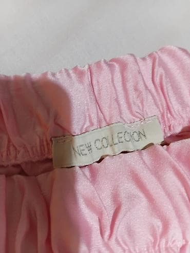 ivko clothing: Roza duga suknja od satenskog sjajnog materijala. - Kroj: široka — 7