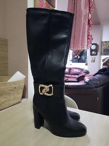 High boots, 36, color - Black