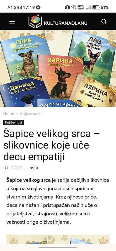 Šapice velikog srca – serija edukativnih dečjih slikovnica - Šest