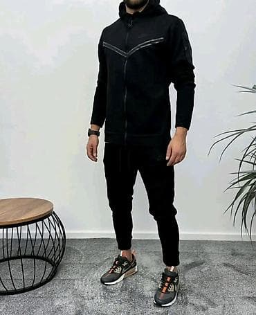 trenerke jordan: Komplet, 2XL, L, XL, Nike, bоја - Siva, Pamuk — 2