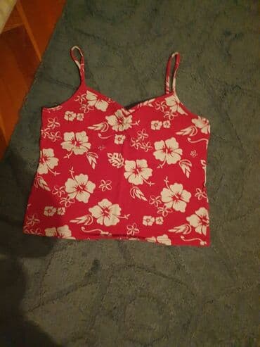 Women's Clothing: XL, Floral, color - Red — 1