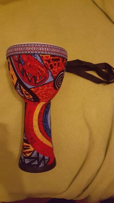 Gitare: Tarabuka novo. Djembe bubanj – šareni afrički stil - Tip: ručni — 5