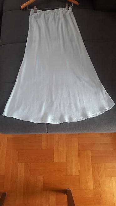 crvena satenska kosulja: S (EU 36), Maksi, bоја - Svetloplava — 1