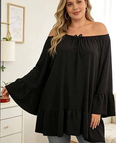 gymshark helanke: Tunike za punije dame – modeli sa otvorenim ramenima - Veličine: XXL — 9