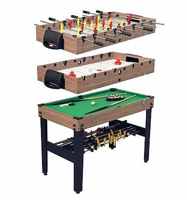 Višenamenski sto za igru 3-u-1 - Tri igre u jednom: stoni fudbal