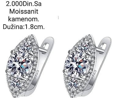 sat raketa cena: Elegantne posrebrene ženske minđuše – dva modela sa žigom S925. 1) — 3
