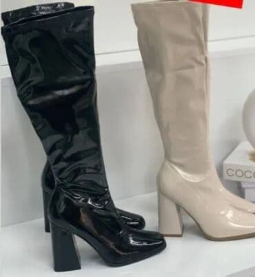 mistery shoes srbija: Čizmice za jesensku sezonu udobne u crnoj i bež boji modernog dizajna — 1