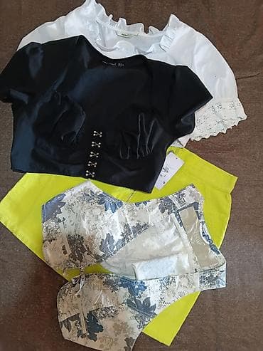 Ženska odeća – set komada (različiti brendovi) - Žuta kord mini