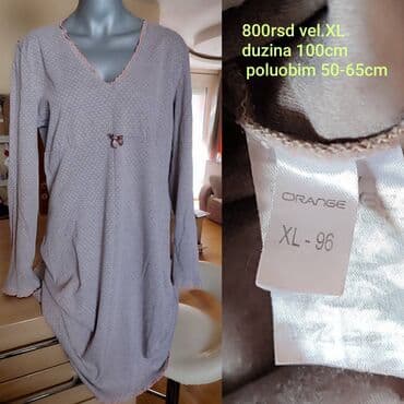 crno sivi tech fleece: Ženska spavaćica Orange, veličina XL (oznaka XL-96). Svetlosiva sa — 1