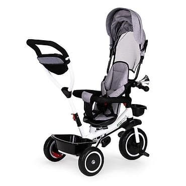 prečka za zgibove: TRICIKL SA ROTIRAJUĆIM SEDIŠTEM 360 ECOTOYS – GRAY Funkcionalan — 3