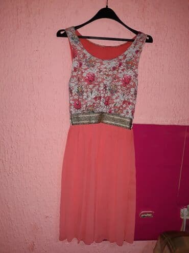 haljine secene ispod grudi: M (EU 38), color - Pink, Evening, With the straps — 1