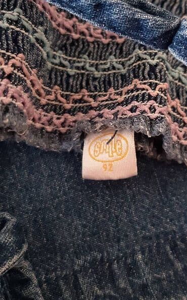 haljine čipkaste: Dečija teksas haljinica na bretele, brend Smile. Veličina 92 (za oko 2 — 2